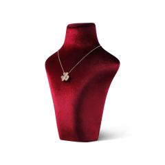 Yinbeini Velvet Necklace Display Stand Portrait Chest Jewelry Pendant Showcase Rack Counter Display Props jewelry counter  RB015