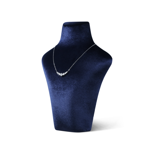 Yinbeini Velvet Necklace Display Stand Portrait Chest Jewelry Pendant Showcase Rack Counter Display Props jewelry counter  RB015