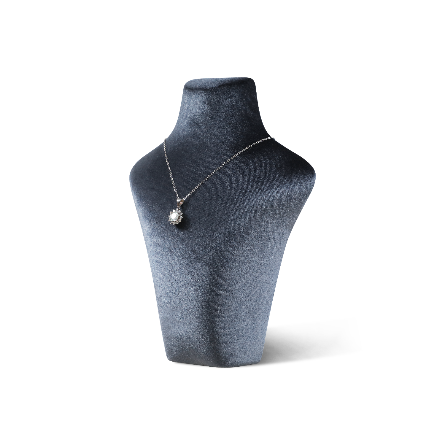 Yinbeini Velvet Necklace Display Stand Portrait Chest Jewelry Pendant Showcase Rack Counter Display Props jewelry counter  RB015
