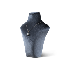 Yinbeini Velvet Necklace Display Stand Portrait Chest Jewelry Pendant Showcase Rack Counter Display Props jewelry counter  RB015