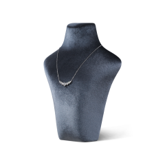 Yinbeini Velvet Necklace Display Stand Portrait Chest Jewelry Pendant Showcase Rack Counter Display Props jewelry counter  RB015