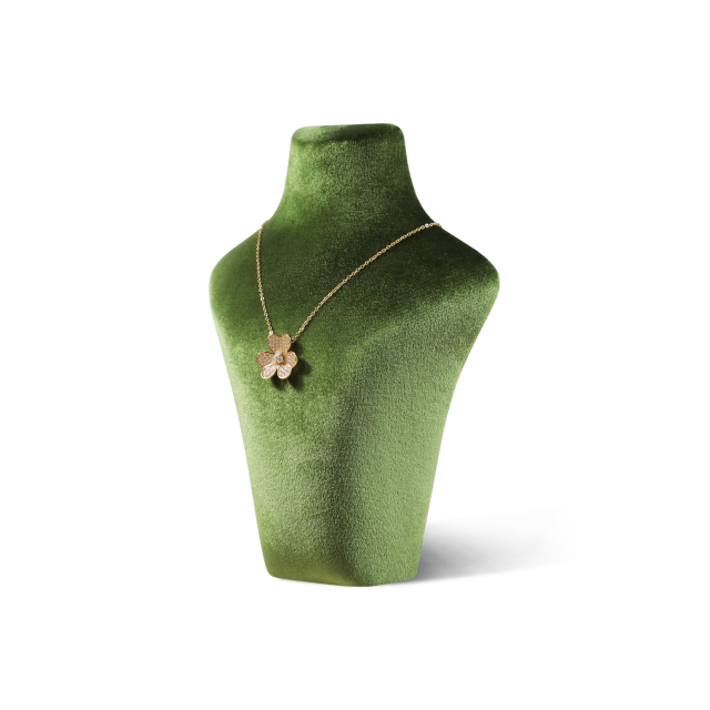 Yinbeini Velvet Necklace Display Stand Portrait Chest Jewelry Pendant Showcase Rack Counter Display Props jewelry counter  RB015