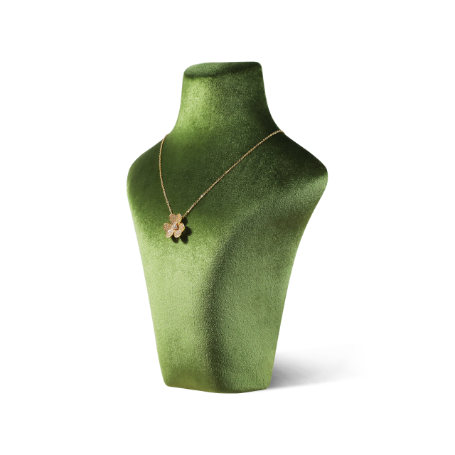 Yinbeini Velvet Necklace Display Stand Portrait Chest Jewelry Pendant Showcase Rack Counter Display Props jewelry counter  RB015