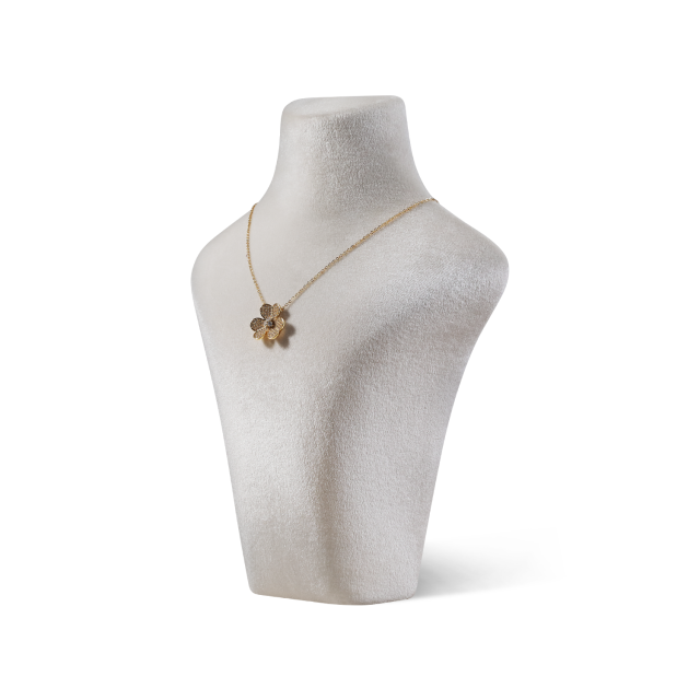 Yinbeini Velvet Necklace Display Stand Portrait Chest Jewelry Pendant Showcase Rack Counter Display Props jewelry counter  RB015