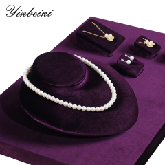 Yinbeini Vintage Inspired Velvet Jewelry Bust Display Retro Fabric for Antique and Vintage Jewelry Collections RB027