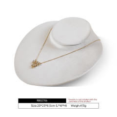 Yinbeini Vintage Inspired Velvet Jewelry Bust Display Retro Fabric for Antique and Vintage Jewelry Collections RB027