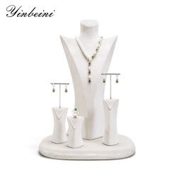 Yinbeini Green Velvet Necklace Display Bust Fresh Color for Bohemian and Nature Inspired Jewelry Ideal for Boho Boutiques and Summer Displays RB030