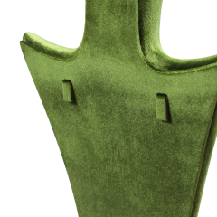 Yinbeini Green Velvet Necklace Display Bust Fresh Color for Bohemian and Nature Inspired Jewelry Ideal for Boho Boutiques and Summer Displays RB030