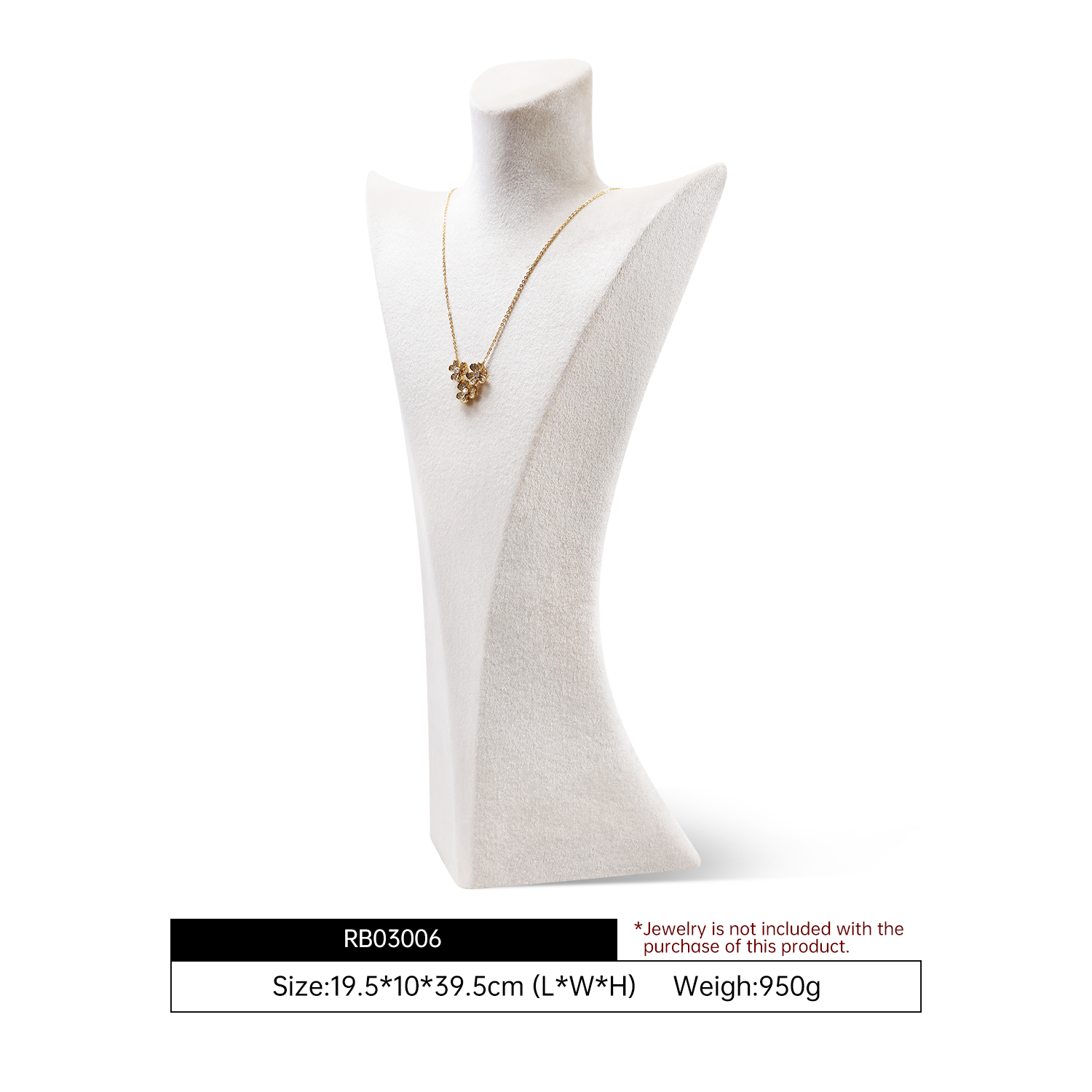 Yinbeini Green Velvet Necklace Display Bust Fresh Color for Bohemian and Nature Inspired Jewelry Ideal for Boho Boutiques and Summer Displays RB030