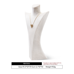 Yinbeini Green Velvet Necklace Display Bust Fresh Color for Bohemian and Nature Inspired Jewelry Ideal for Boho Boutiques and Summer Displays RB030