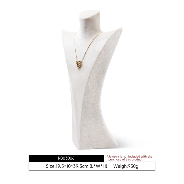 Yinbeini Green Velvet Necklace Display Bust Fresh Color for Bohemian and Nature Inspired Jewelry Ideal for Boho Boutiques and Summer Displays RB030