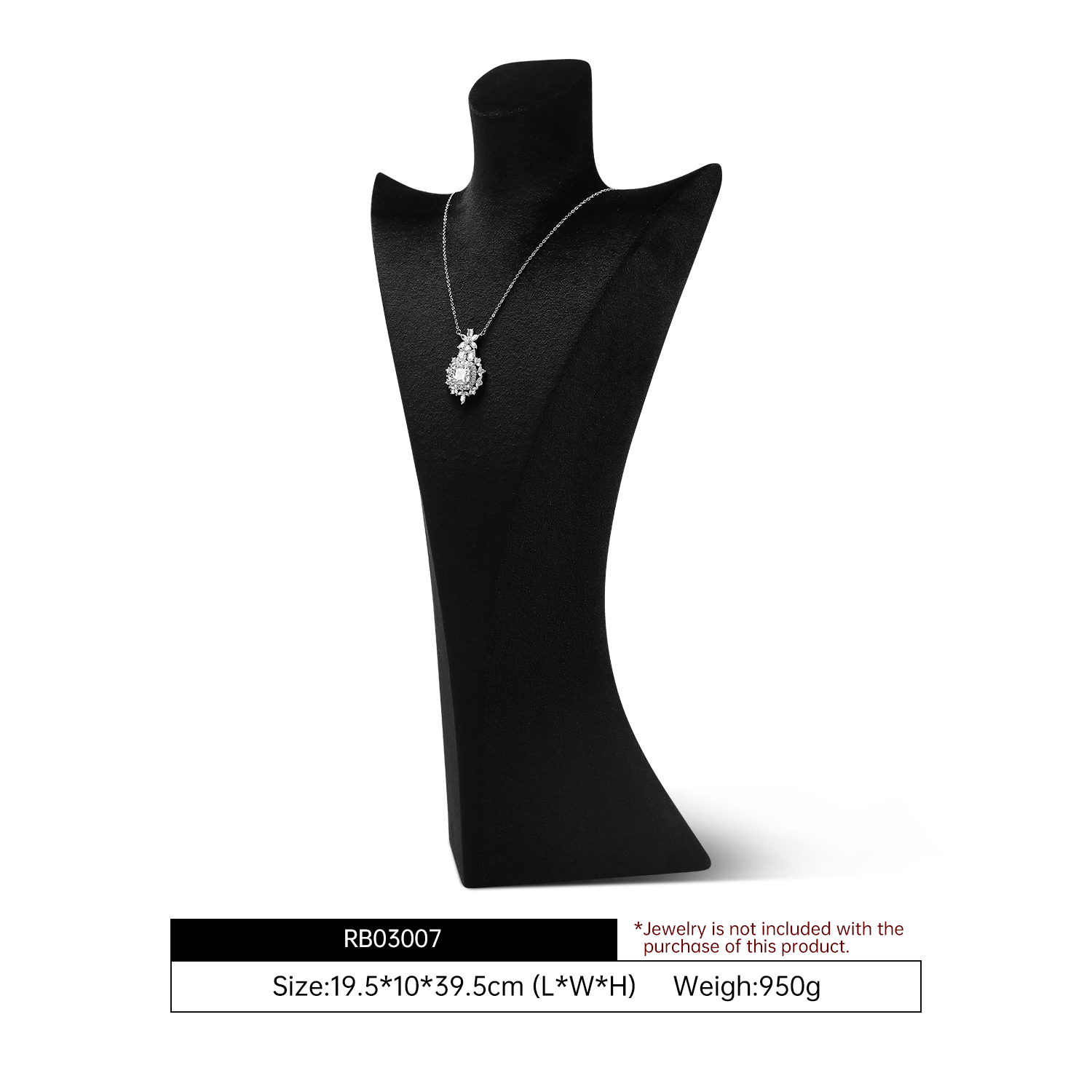 Yinbeini Green Velvet Necklace Display Bust Fresh Color for Bohemian and Nature Inspired Jewelry Ideal for Boho Boutiques and Summer Displays RB030