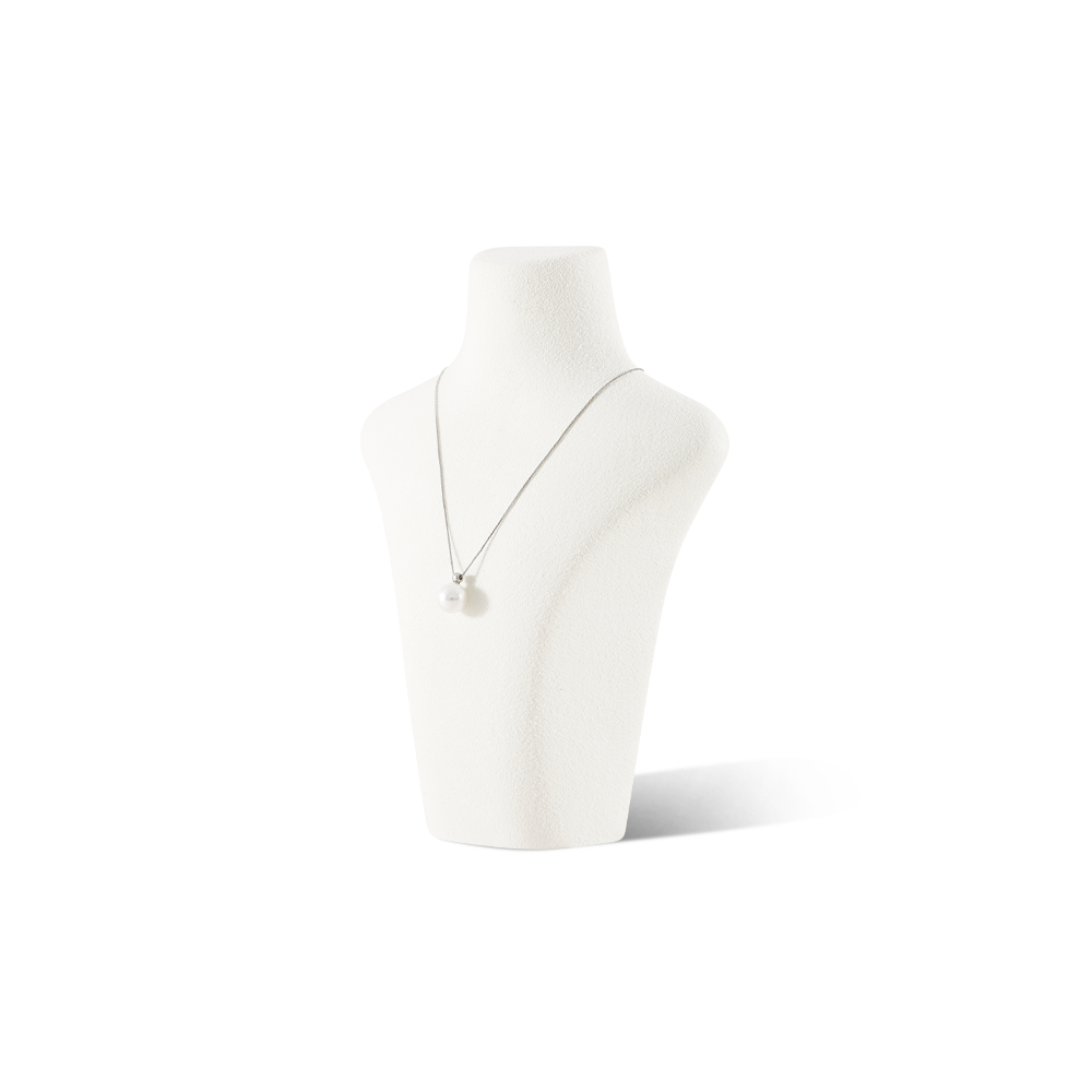 Yinbeini Microfiber Portrait display stand Necklace Display Stand Vertical Mannequin Stand Jewelry Display Props Jeweler's jewelry counter Light Beige RX001