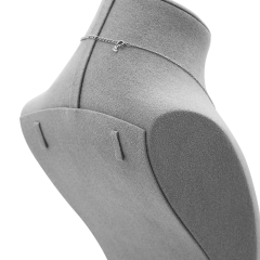 Yinbeini Microfiber  Mannequin Stand Jewelry Display Props Necklace Display Stand Portrait display stand Vertical jewelry counter Jeweler Beige RX007
