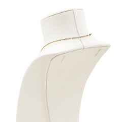 Yinbeini Microfiber Portrait display stand Necklace Display Stand  Jewelry Display Props Vertical Mannequin Stand jewelry counter Beige RX011