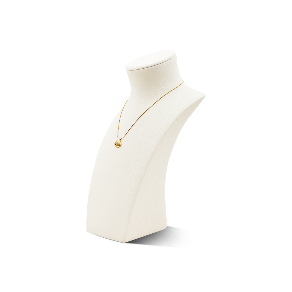 Yinbeini Microfiber Portrait display stand Necklace Display Stand  Jewelry Display Props Vertical Mannequin Stand jewelry counter Beige RX011