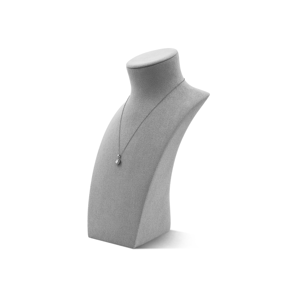 Yinbeini Microfiber Portrait display stand Necklace Display Stand  Jewelry Display Props Vertical Mannequin Stand jewelry counter Beige RX011