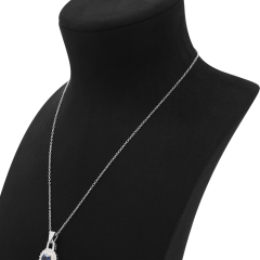 Yinbeini Microfiber Portrait display stand Necklace Display Stand  Jewelry Display Props Vertical Mannequin Stand jewelry counter Beige RX011