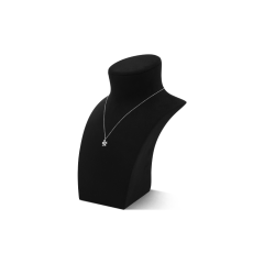 Yinbeini Microfiber Portrait display stand Necklace Display Stand  Jewelry Display Props Vertical Mannequin Stand jewelry counter Beige RX011
