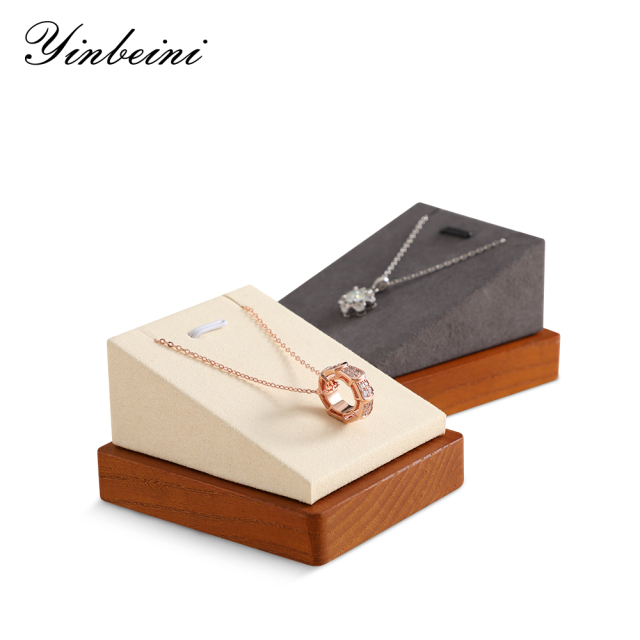 Yinbeini Solid Wood Jewelry Pendant Necklace Display Pendant Display Bracket Jewelry Pendant Storage Rack Necklace Storage