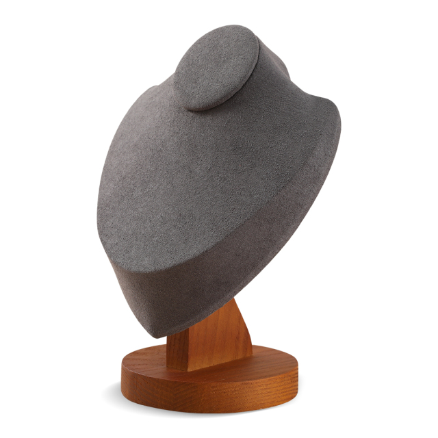 Yinbeini Solid wood necklace display stand bracelet pendant jewelry display stand portrait model neck counter display props