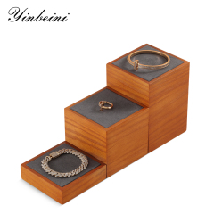 Yinbeini solid wood  jewelry display rack jewelry shooting props earring ring bracelet display rack Jewelry counter