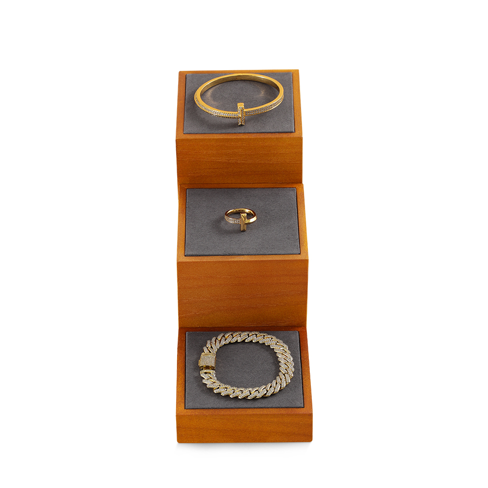 Yinbeini solid wood  jewelry display rack jewelry shooting props earring ring bracelet display rack Jewelry counter