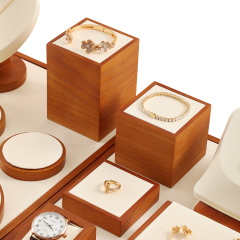 Yinbeini solid wood  jewelry display rack jewelry shooting props earring ring bracelet display rack Jewelry counter