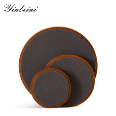 Yinbeini Wooden Earrings Bracelet Ring Organizer Jewelry Display Stand Watch Bangle Storage Holder Round Display Tray SM030