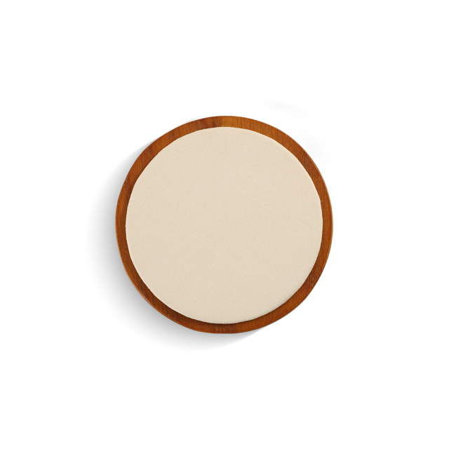Yinbeini Wooden Earrings Bracelet Ring Organizer Jewelry Display Stand Watch Bangle Storage Holder Round Display Tray SM030
