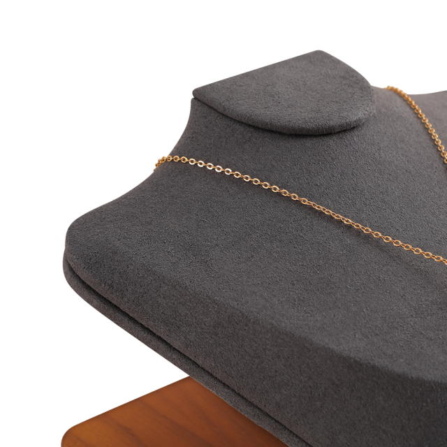 Yinbeini Professional Wood Base Reclining Portrait Necklace Display Set for Jewelry Designers and Studio Use Ideal for Client Presentations SM039