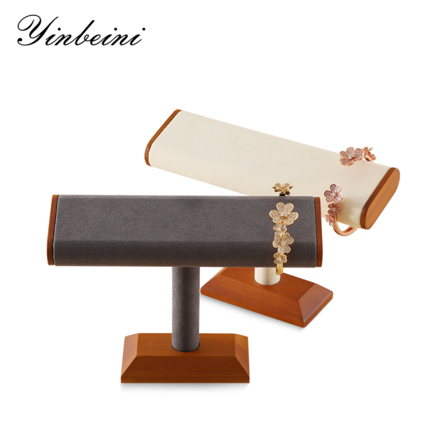 Yinbeini Natural Wood Jewelry Display Kit for Craft Fairs and Pop Up Shops Portable and Lightweight Watch Stand SM042