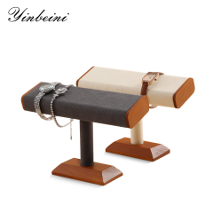 Yinbeini Natural Wood Jewelry Display Kit for Craft Fairs and Pop Up Shops Portable and Lightweight Watch Stand SM042