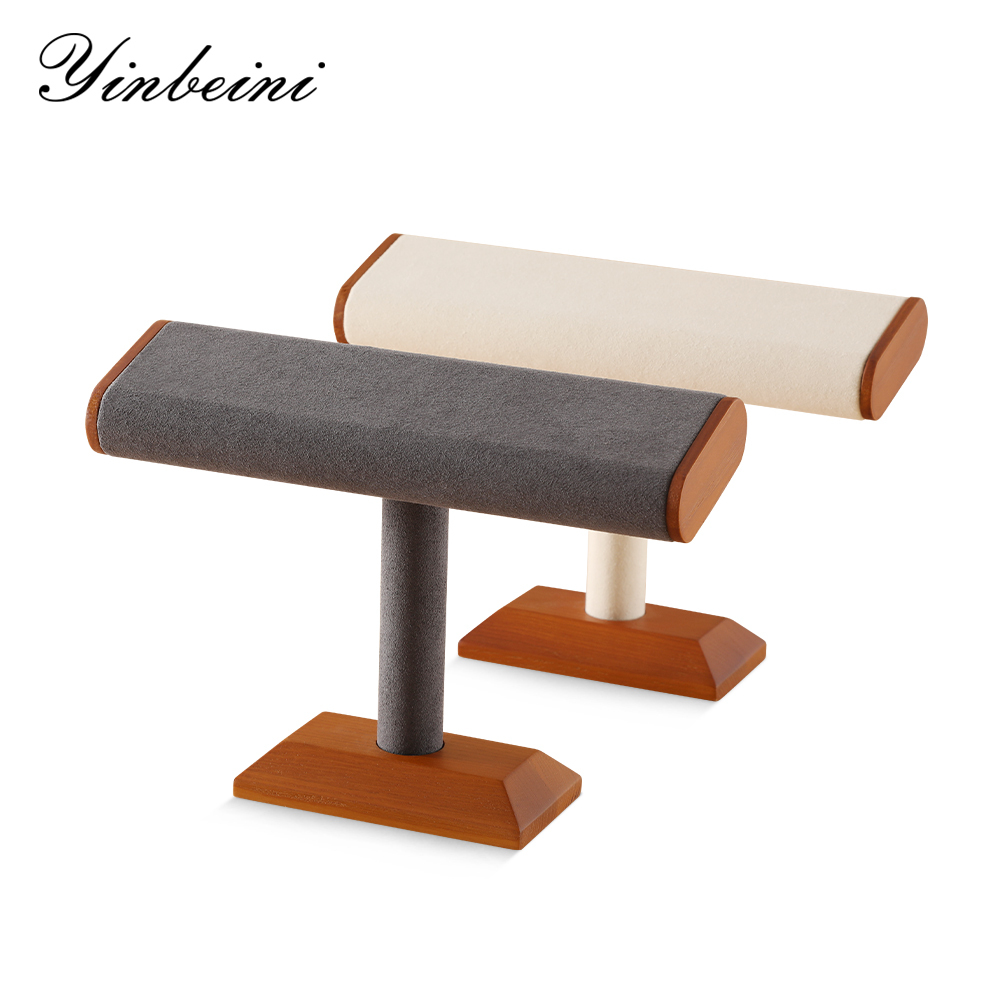 Yinbeini Natural Wood Jewelry Display Kit for Craft Fairs and Pop Up Shops Portable and Lightweight Watch Stand SM042