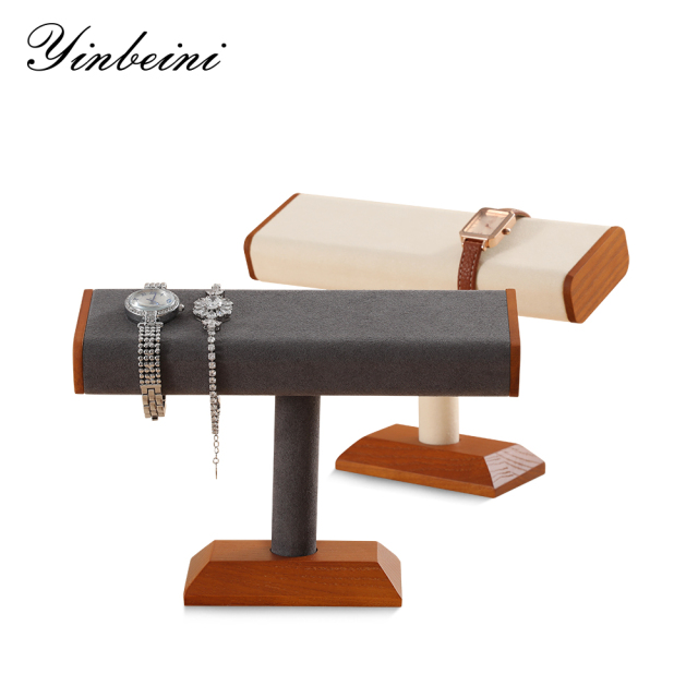 Yinbeini Natural Wood Jewelry Display Kit for Craft Fairs and Pop Up Shops Portable and Lightweight Watch Stand SM042