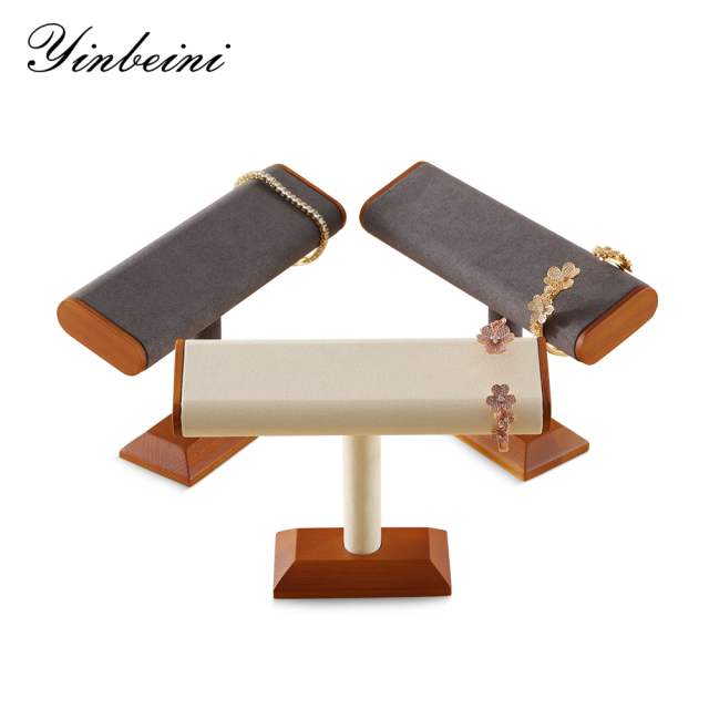 Yinbeini Natural Wood Jewelry Display Kit for Craft Fairs and Pop Up Shops Portable and Lightweight Watch Stand SM042