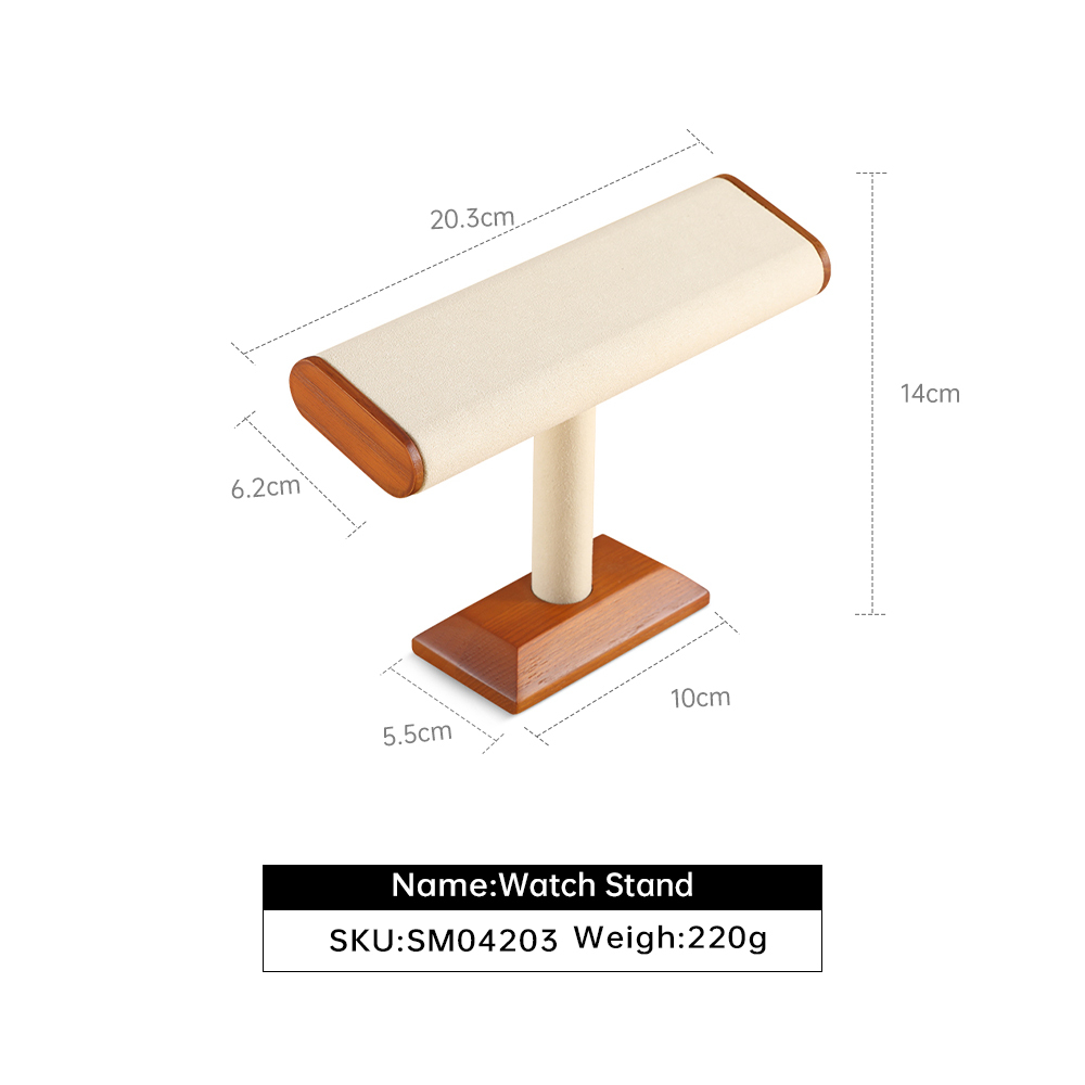 Yinbeini Natural Wood Jewelry Display Kit for Craft Fairs and Pop Up Shops Portable and Lightweight Watch Stand SM042