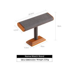 Yinbeini Natural Wood Jewelry Display Kit for Craft Fairs and Pop Up Shops Portable and Lightweight Watch Stand SM042