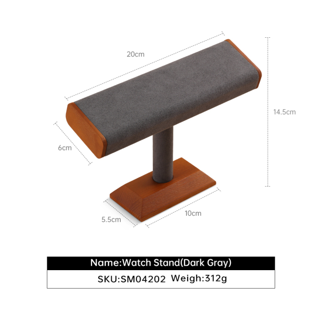Yinbeini Natural Wood Jewelry Display Kit for Craft Fairs and Pop Up Shops Portable and Lightweight Watch Stand SM042