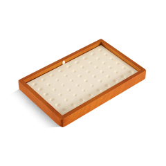 Yinbeini Wooden Beads Diamond Gemstone Organizer Jewelry Display Case with Cover Rhinestone Crystal Storage Box Jeweler's jewelry counter X001