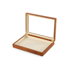 Yinbeini Wooden Bracelet Necklace Display Case Ring Earrings Organizer Large Jewelry Storage Box With Cover Jeweler's jewelry counter