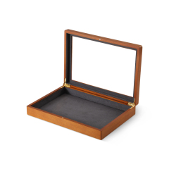 Yinbeini Wooden Bracelet Necklace Display Case Ring Earrings Organizer Large Jewelry Storage Box With Cover Jeweler's jewelry counter