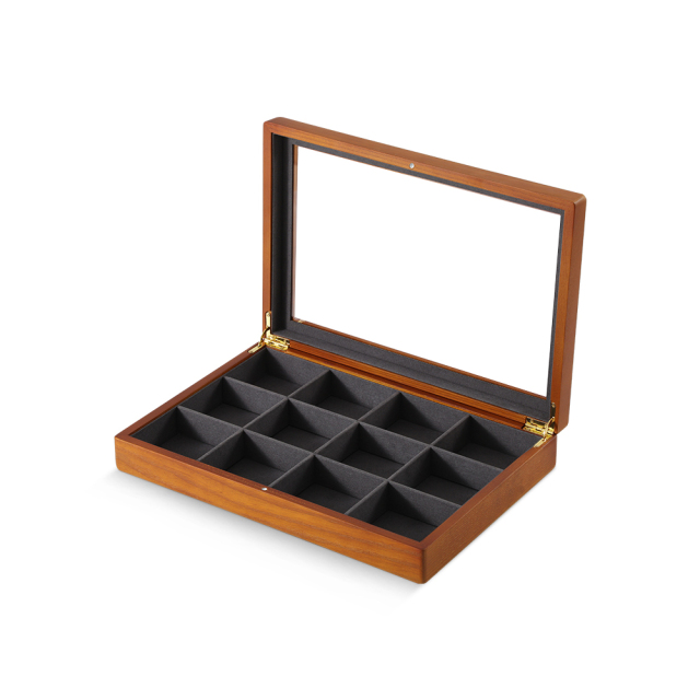 Yinbeini Wooden Bracelet Necklace Display Case Ring Earrings Organizer Large Jewelry Storage Box With Cover Jeweler's jewelry counter