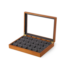 Yinbeini Wooden Bracelet Necklace Display Case Ring Earrings Organizer Large Jewelry Storage Box With Cover Jeweler's jewelry counter