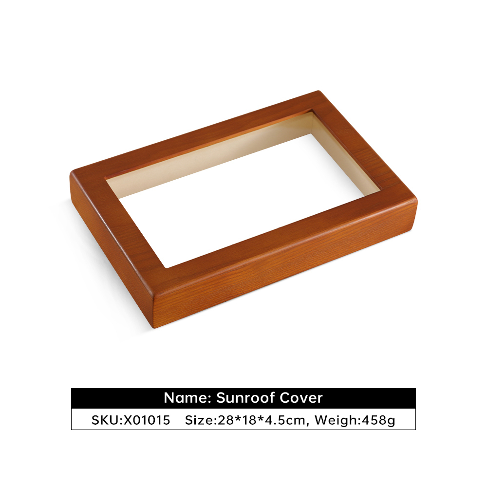 Yinbeini Ring Earring Necklace Bracelet Display Case with Cover Wooden Jewelry Organizer Tray Drawer Jewelry Storage Box X010