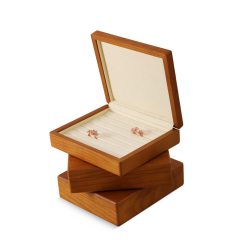 Yinbeini Classic Wood Jewelry Storage Box with Multiple Options for Rings Earrings and Small Accessories Great for Bedroom Organization X016
