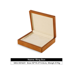 Yinbeini Classic Wood Jewelry Storage Box with Multiple Options for Rings Earrings and Small Accessories Great for Bedroom Organization X016