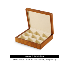 Yinbeini Classic Wood Jewelry Storage Box with Multiple Options for Rings Earrings and Small Accessories Great for Bedroom Organization X016