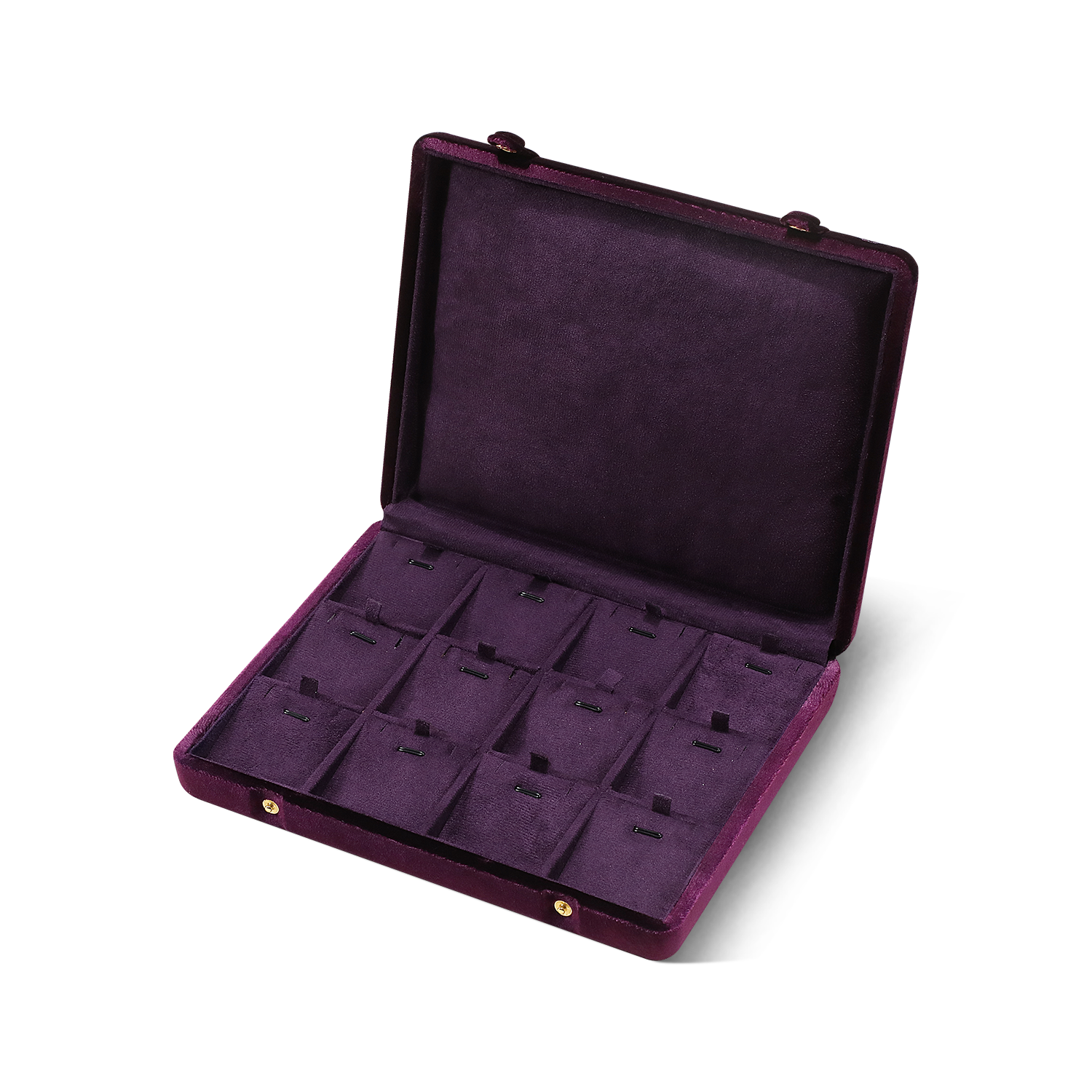 Yinbeini Velvet Jewelry Storage Case Ring Earring Pendant Storage Organizer Large Space Display Box Jeweler Memorial day gift box XB002