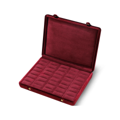 Yinbeini Velvet Jewelry Storage Case Ring Earring Pendant Storage Organizer Large Space Display Box Jeweler Memorial day gift box XB002